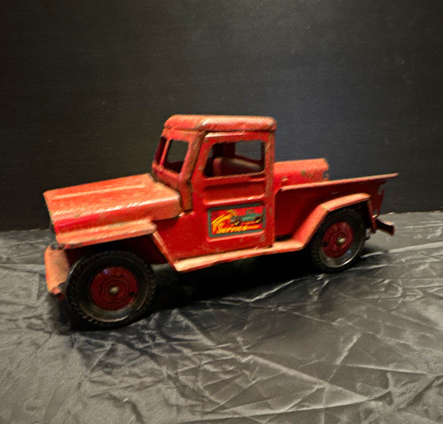 Antique metal toy truck
