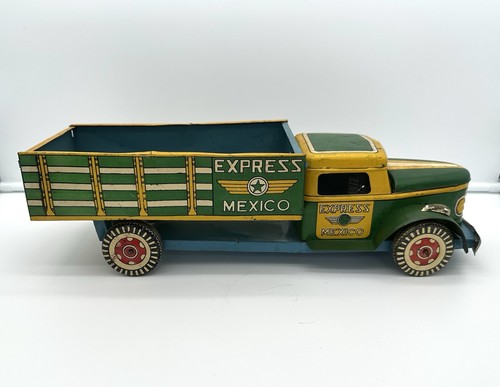 Vtg 1950s express mexico - express, tin