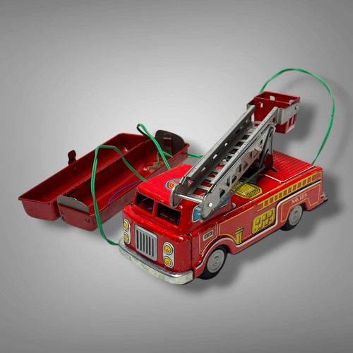 Vintage marx tin toy - vintage, fire